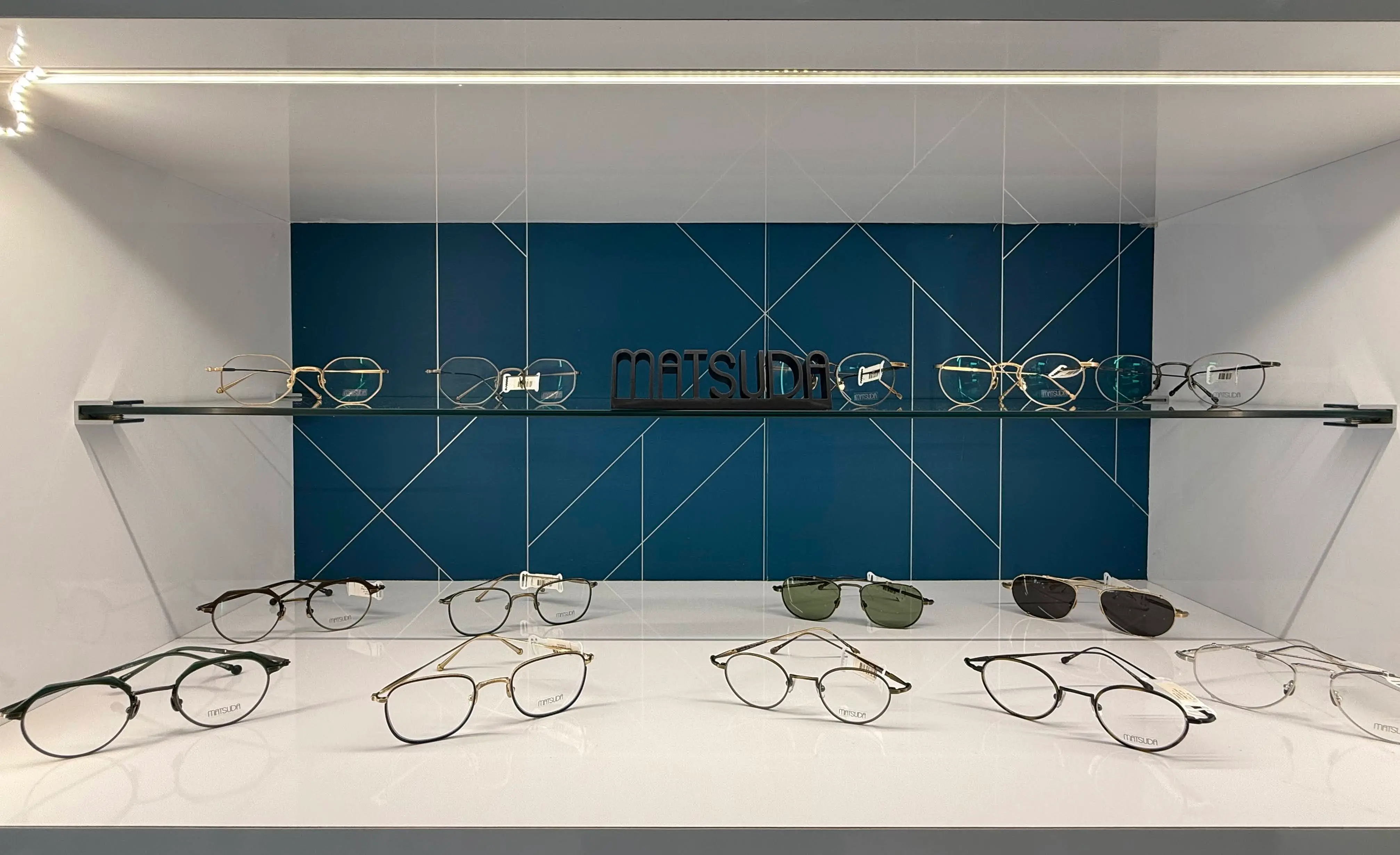 Matsuda frames on display at Viewtopia Optical